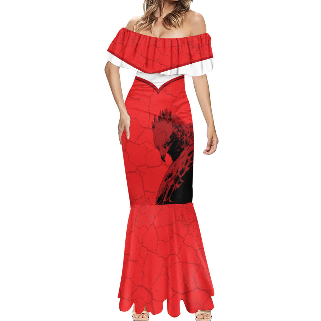 Austria Football Mermaid Dress Unsere Burschen Eagle Mascot