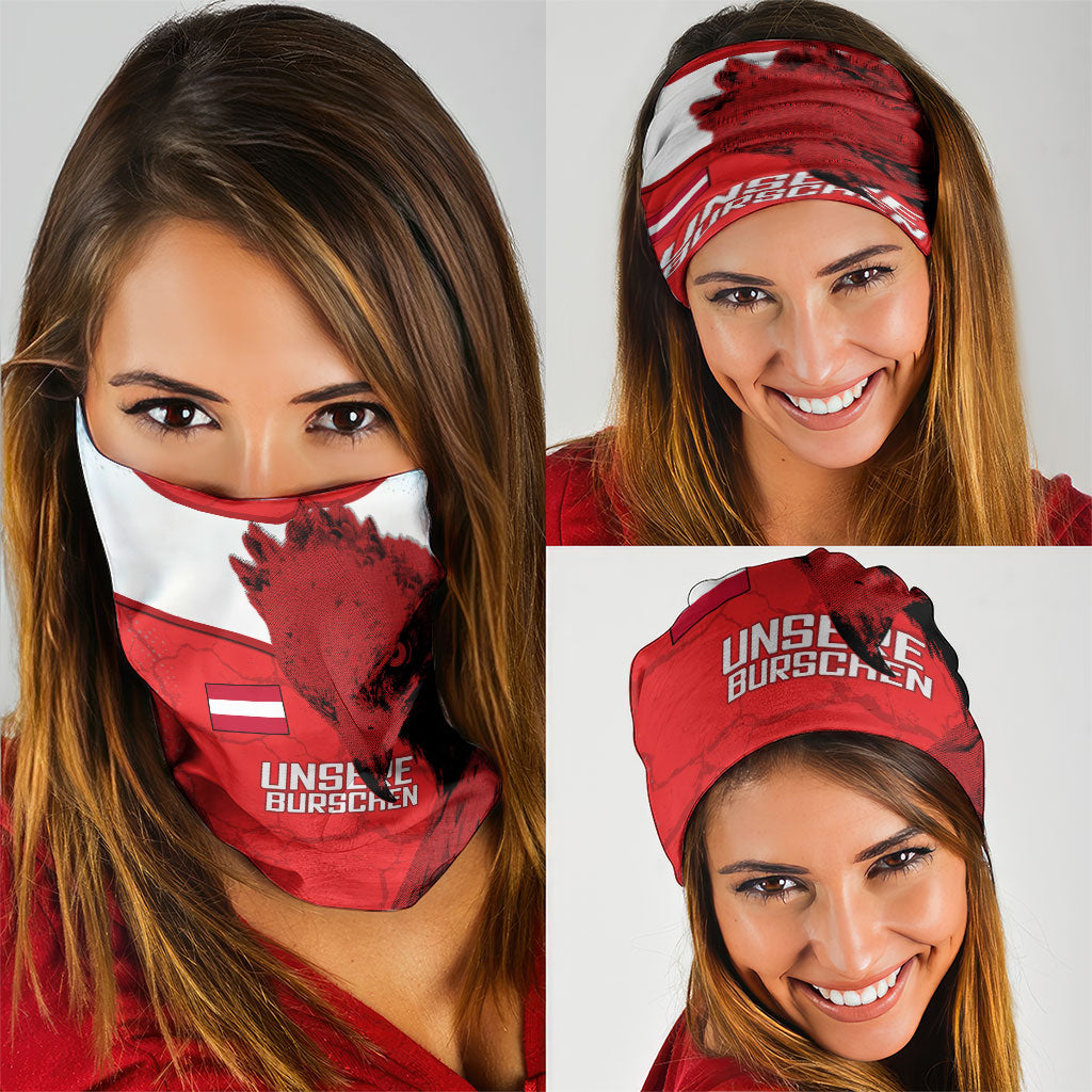 Austria Football Neck Gaiter Unsere Burschen Eagle Mascot