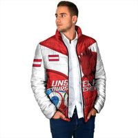 Personalized Austria Football Padded Jacket Unsere Burschen Eagle Mascot