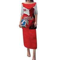 Personalized Austria Football Puletasi Unsere Burschen Eagle Mascot