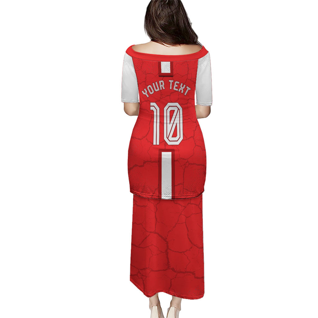 Personalized Austria Football Puletasi Unsere Burschen Eagle Mascot