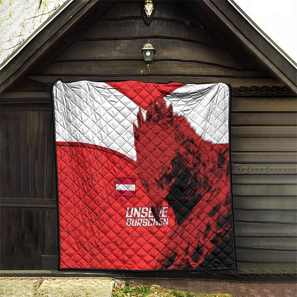 Austria Football Quilt Unsere Burschen Eagle Mascot