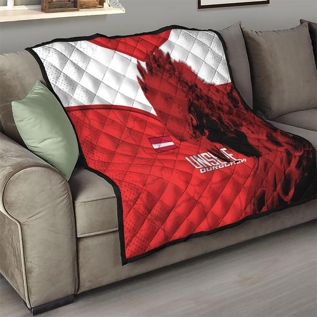 Austria Football Quilt Unsere Burschen Eagle Mascot