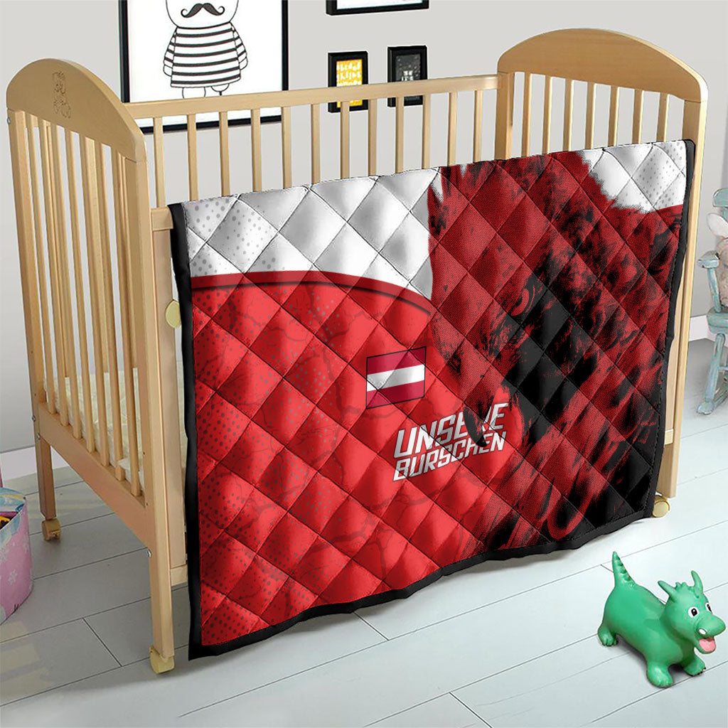 Austria Football Quilt Unsere Burschen Eagle Mascot