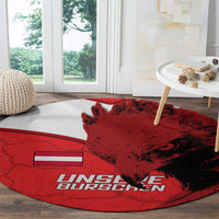 Austria Football Round Carpet Unsere Burschen Eagle Mascot
