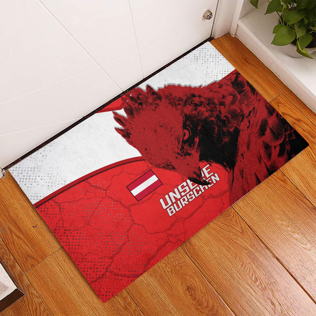 Austria Football Rubber Doormat Unsere Burschen Eagle Mascot