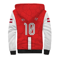 Personalized Austria Football Sherpa Hoodie Unsere Burschen Eagle Mascot