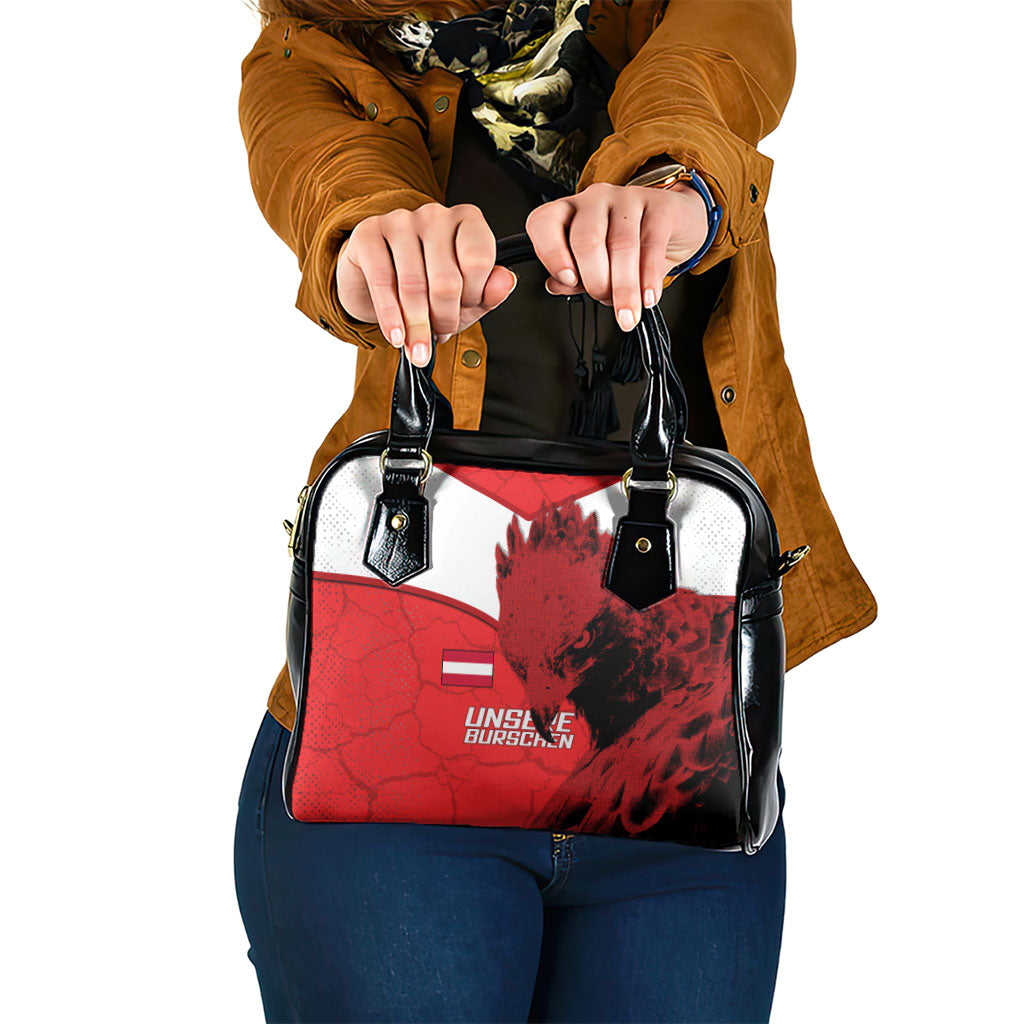 Austria Football Shoulder Handbag Unsere Burschen Eagle Mascot