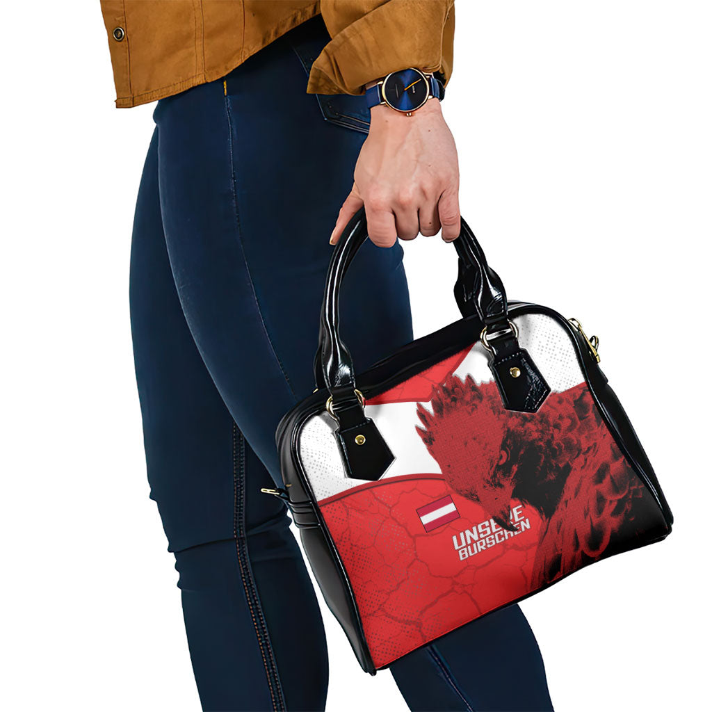 Austria Football Shoulder Handbag Unsere Burschen Eagle Mascot