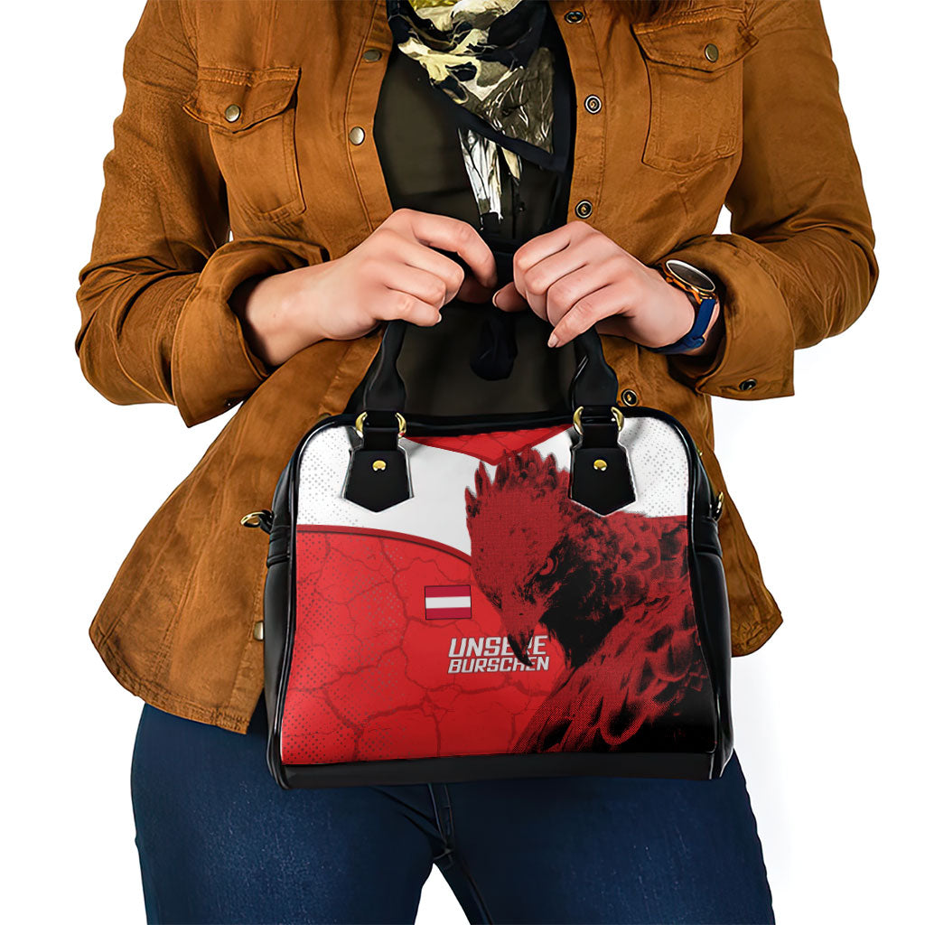 Austria Football Shoulder Handbag Unsere Burschen Eagle Mascot