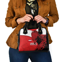 Austria Football Shoulder Handbag Unsere Burschen Eagle Mascot