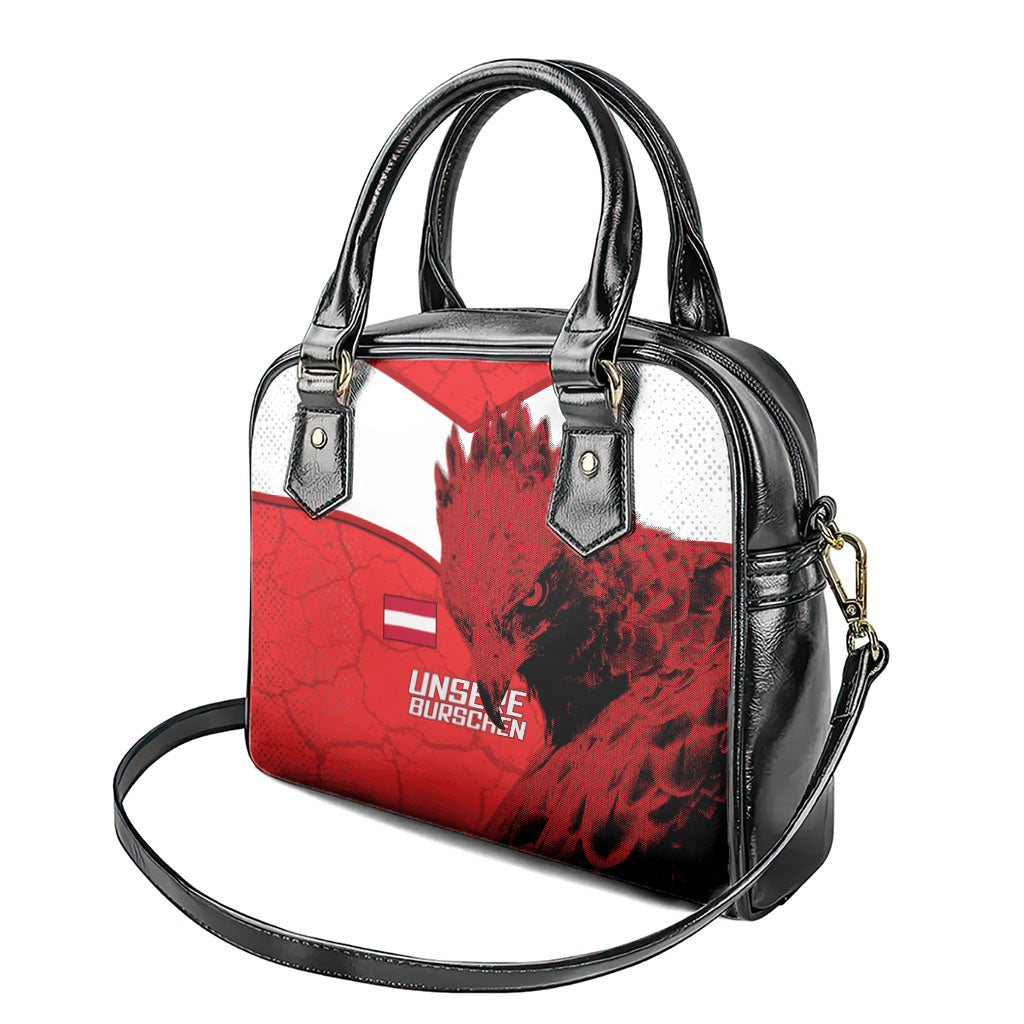Austria Football Shoulder Handbag Unsere Burschen Eagle Mascot