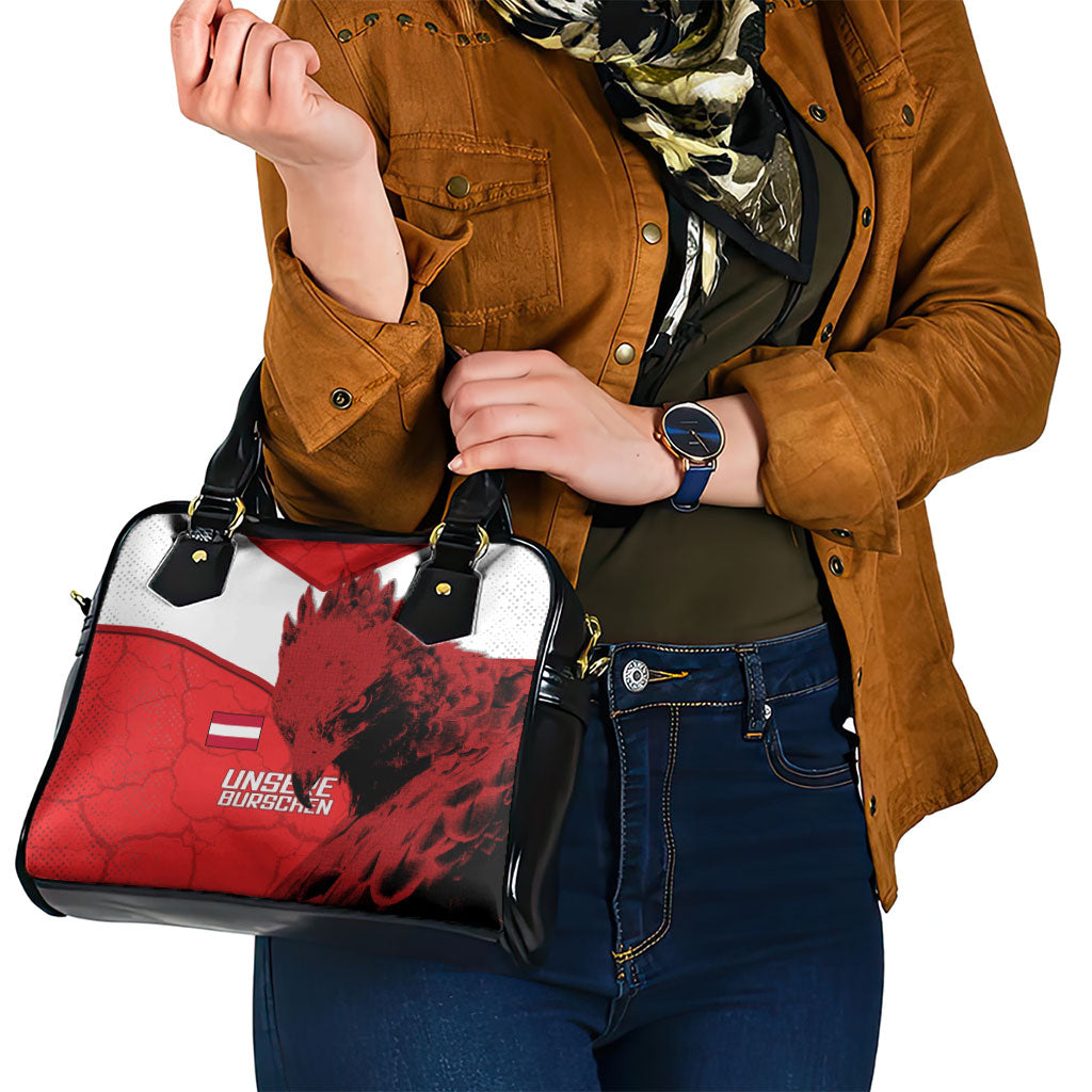 Austria Football Shoulder Handbag Unsere Burschen Eagle Mascot