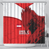 Austria Football Shower Curtain Unsere Burschen Eagle Mascot