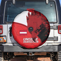 Austria Football Spare Tire Cover Unsere Burschen Eagle Mascot