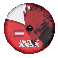 Austria Football Spare Tire Cover Unsere Burschen Eagle Mascot