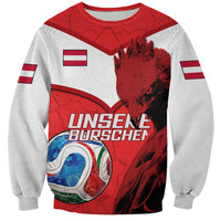 Personalized Austria Football Sweatshirt Unsere Burschen Eagle Mascot