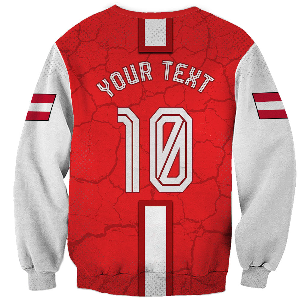 Personalized Austria Football Sweatshirt Unsere Burschen Eagle Mascot