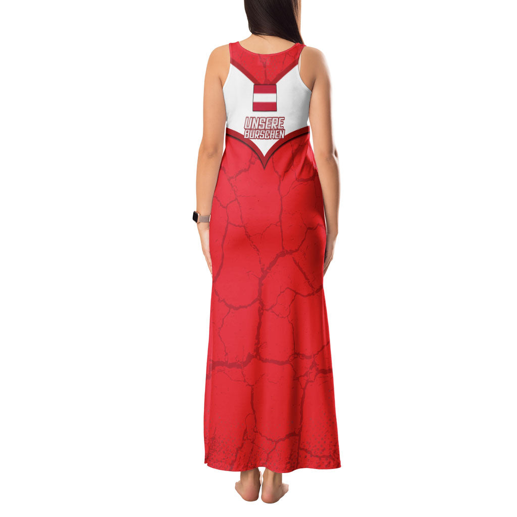 Austria Football Tank Maxi Dress Unsere Burschen Eagle Mascot