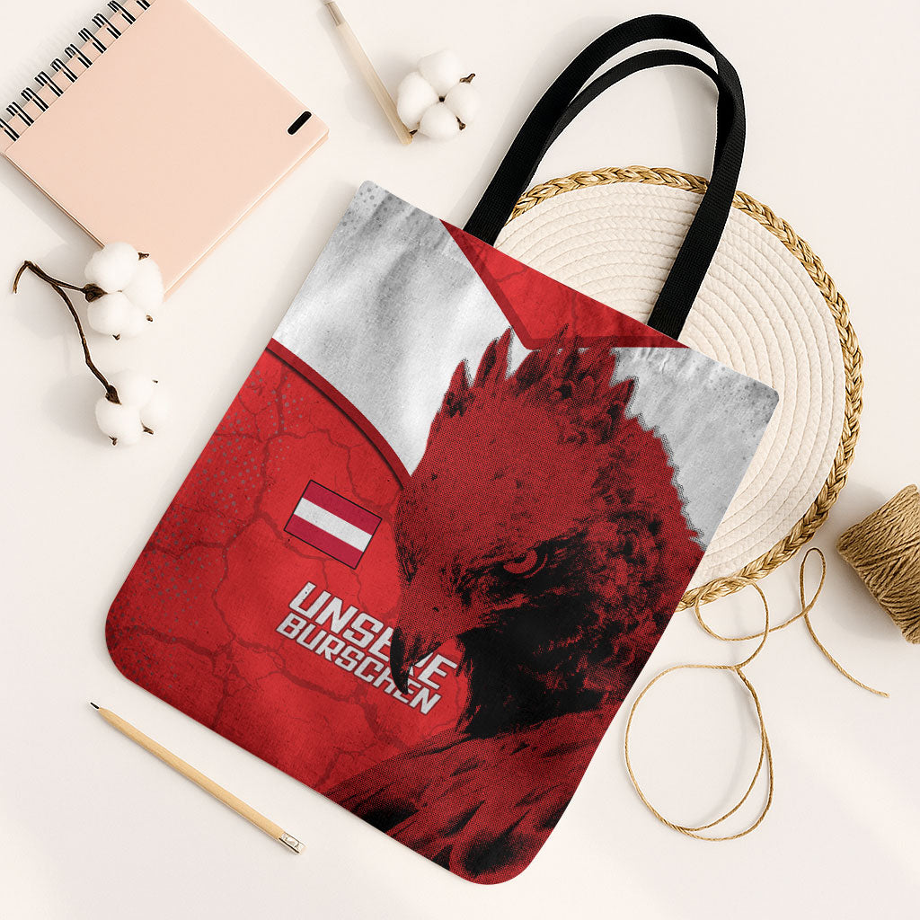 Austria Football Tote Bag Unsere Burschen Eagle Mascot
