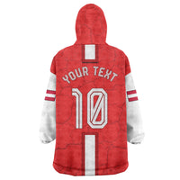 Personalized Austria Football Wearable Blanket Hoodie Unsere Burschen Eagle Mascot