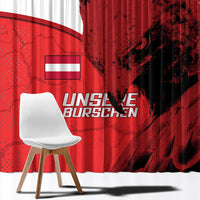 Austria Football Window Curtain Unsere Burschen Eagle Mascot