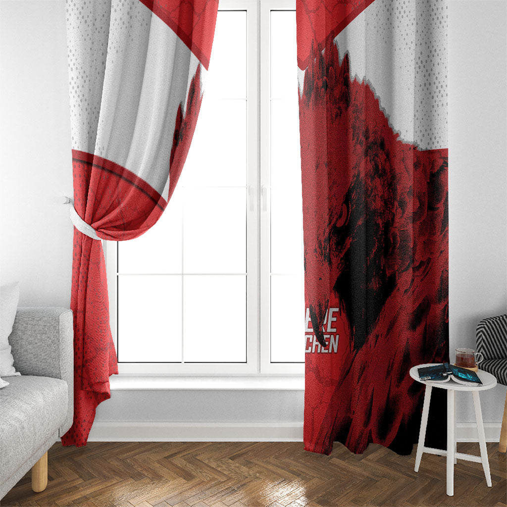 Austria Football Window Curtain Unsere Burschen Eagle Mascot
