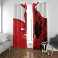 Austria Football Window Curtain Unsere Burschen Eagle Mascot