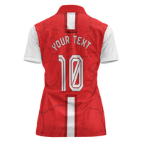 Personalized Austria Football Women Polo Shirt Unsere Burschen Eagle Mascot