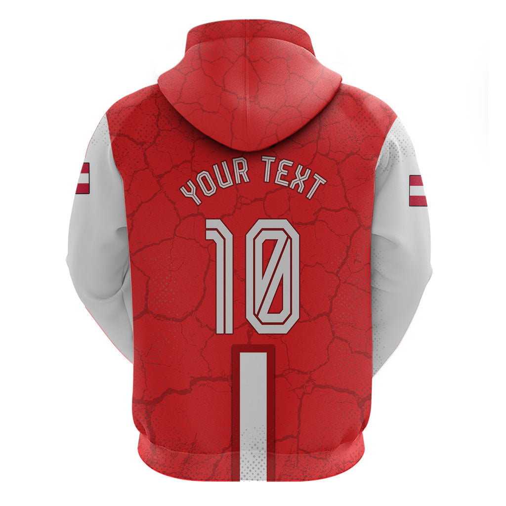 Personalized Austria Football Zip Hoodie Unsere Burschen Eagle Mascot