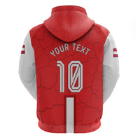 Personalized Austria Football Zip Hoodie Unsere Burschen Eagle Mascot