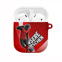Austria Football Unsere Burschen AirPods Case Eagle Mascot Patriotic Wave Grunge