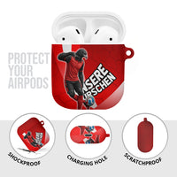 Austria Football Unsere Burschen AirPods Case Eagle Mascot Patriotic Wave Grunge