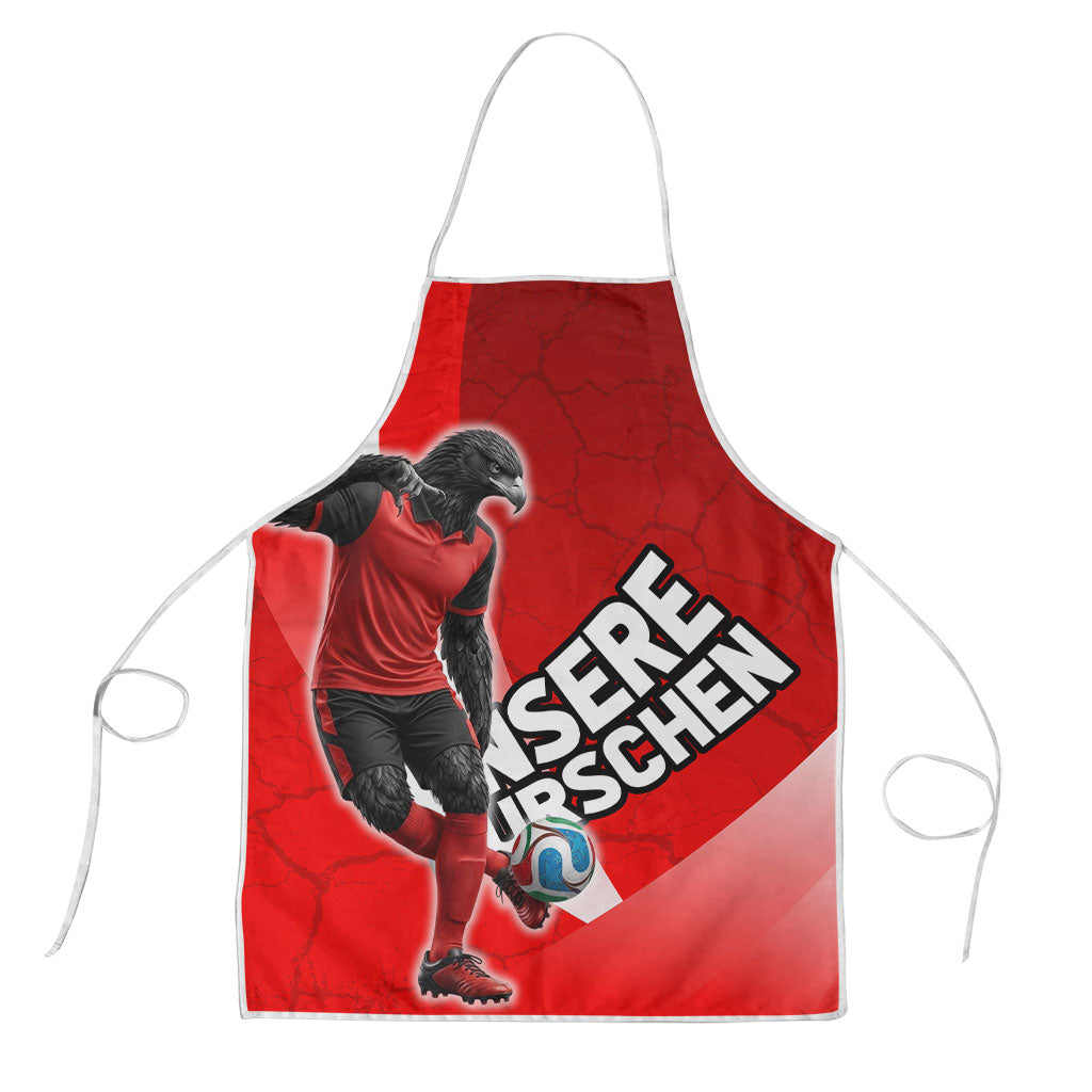 Austria Football Unsere Burschen Apron Eagle Mascot Patriotic Wave Grunge