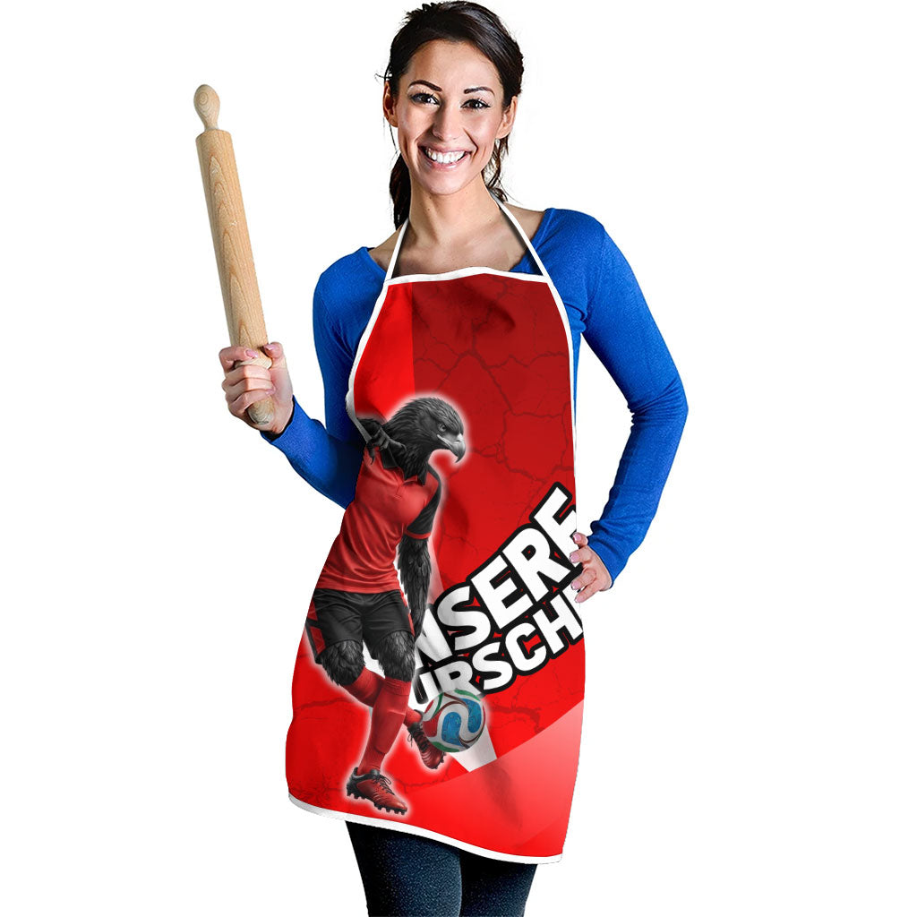 Austria Football Unsere Burschen Apron Eagle Mascot Patriotic Wave Grunge