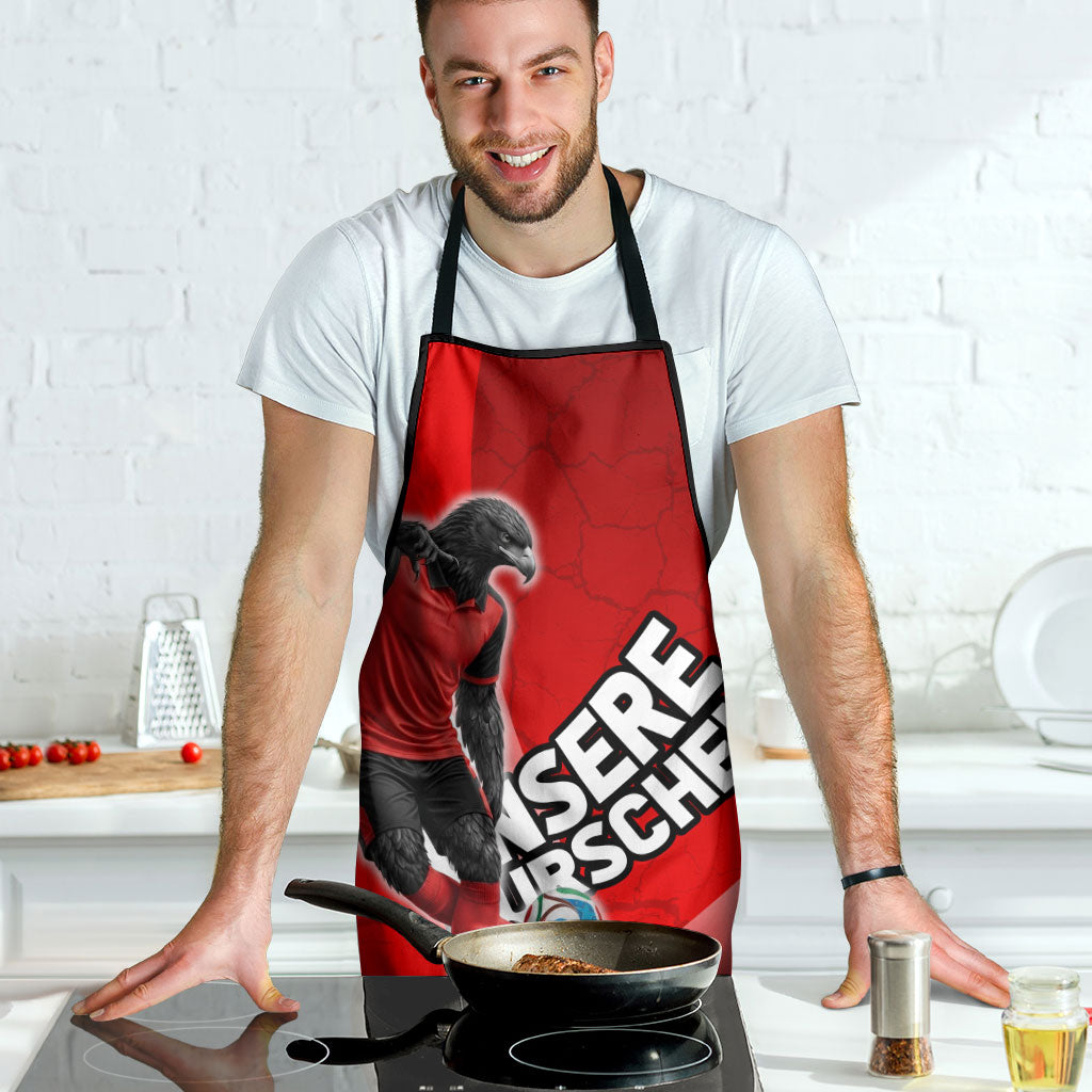 Austria Football Unsere Burschen Apron Eagle Mascot Patriotic Wave Grunge