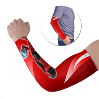 Austria Football Unsere Burschen Arm Sleeves Eagle Mascot Patriotic Wave Grunge