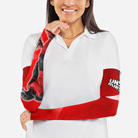 Austria Football Unsere Burschen Arm Sleeves Eagle Mascot Patriotic Wave Grunge
