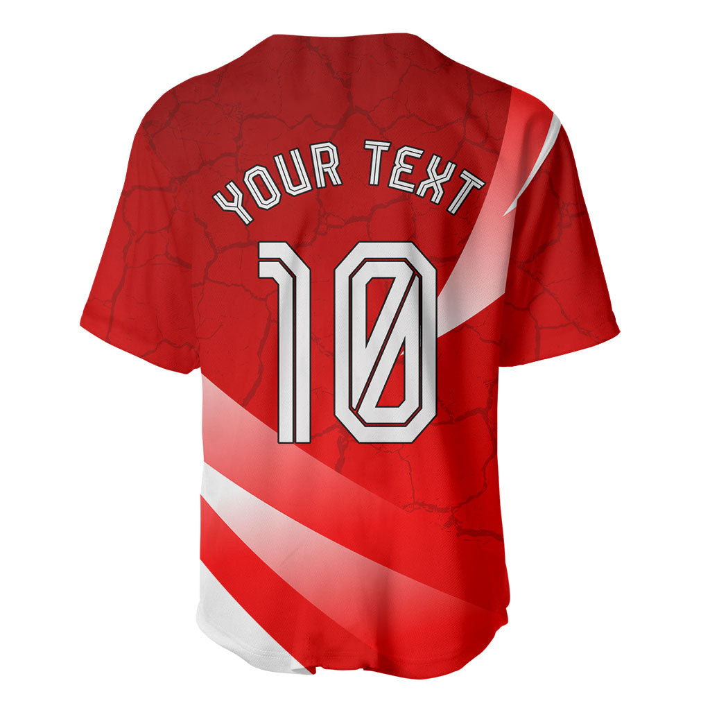 Personalized Austria Football Unsere Burschen Baseball Jersey Eagle Mascot Patriotic Wave Grunge