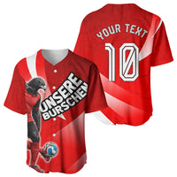 Personalized Austria Football Unsere Burschen Baseball Jersey Eagle Mascot Patriotic Wave Grunge