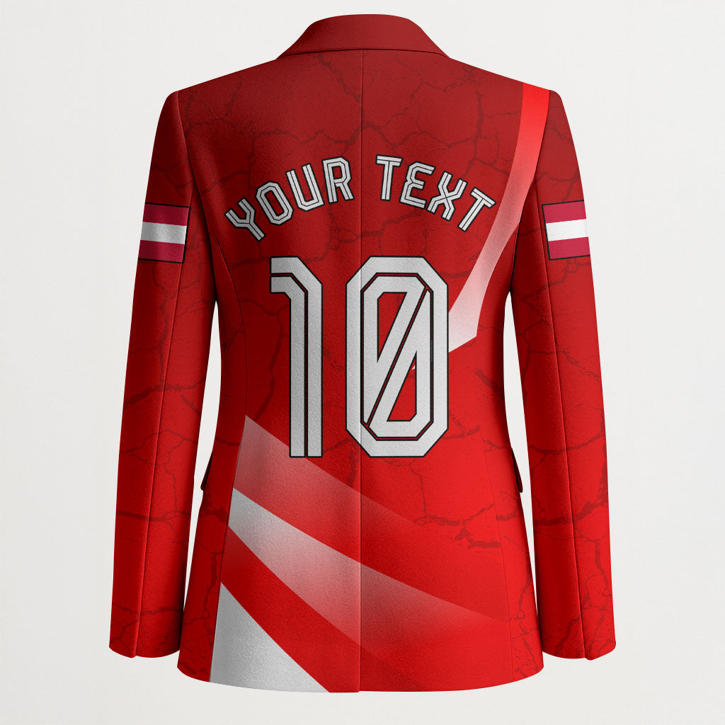 Personalized Austria Football Unsere Burschen Blazer Eagle Mascot Patriotic Wave Grunge