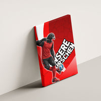 Austria Football Unsere Burschen Canvas Wall Art Eagle Mascot Patriotic Wave Grunge