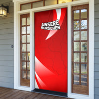 Austria Football Unsere Burschen Door Cover Eagle Mascot Patriotic Wave Grunge
