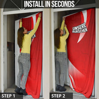 Austria Football Unsere Burschen Door Cover Eagle Mascot Patriotic Wave Grunge
