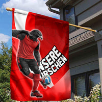 Austria Football Unsere Burschen Garden Flag Eagle Mascot Patriotic Wave Grunge