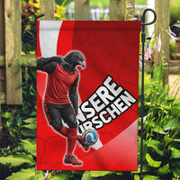 Austria Football Unsere Burschen Garden Flag Eagle Mascot Patriotic Wave Grunge