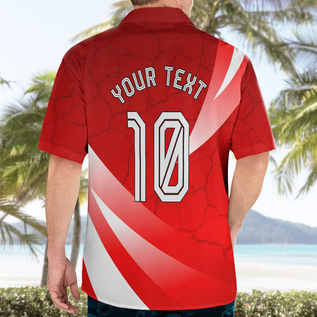 Personalized Austria Football Unsere Burschen Hawaiian Shirt Eagle Mascot Patriotic Wave Grunge