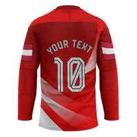 Personalized Austria Football Unsere Burschen Hockey Jersey Eagle Mascot Patriotic Wave Grunge