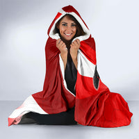 Austria Football Unsere Burschen Hooded Blanket Eagle Mascot Patriotic Wave Grunge