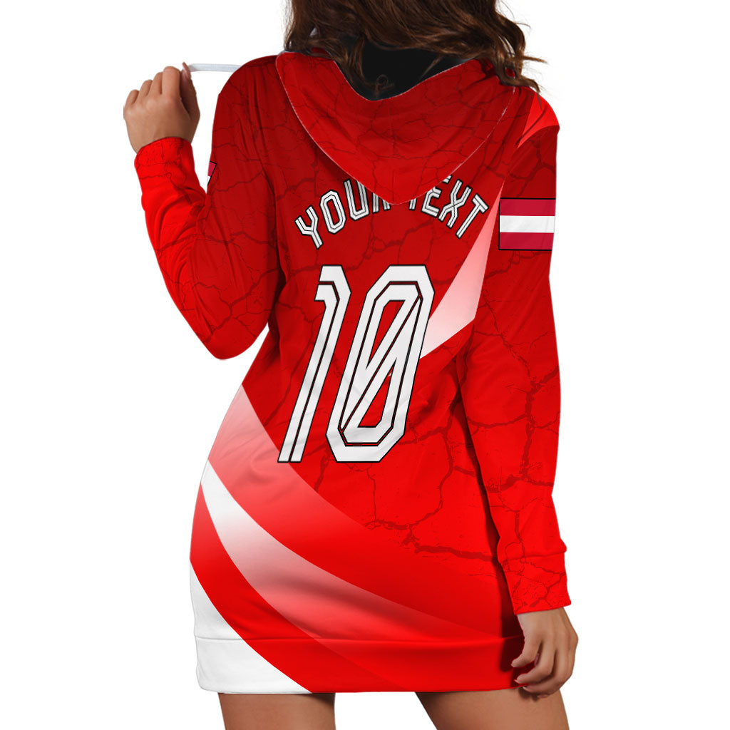 Personalized Austria Football Unsere Burschen Hoodie Dress Eagle Mascot Patriotic Wave Grunge